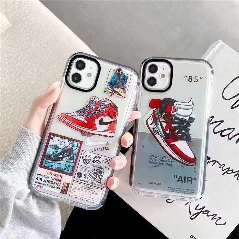 ナイキ iphone13 クリアケース おすすめ iphone12pro max/12ケース かっこいい ペア nike スマホケース11pro 海外 iphonex/xs max 透明カバー スニーカー柄