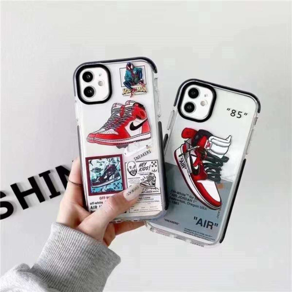 ナイキ iphone13 クリアケース おすすめ iphone12pro max/12ケース かっこいい ペア nike スマホケース11pro 海外 iphonex/xs max 透明カバー スニーカー柄