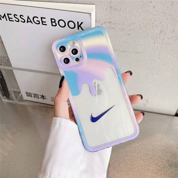 iphone クリア ケース おしゃれ Nike iphone12/12pro maxケース 虹色 アディダス スマホケース 11pro 女子 高校生 人気 iphonex/xr 透明カバー おすすめ 丈夫