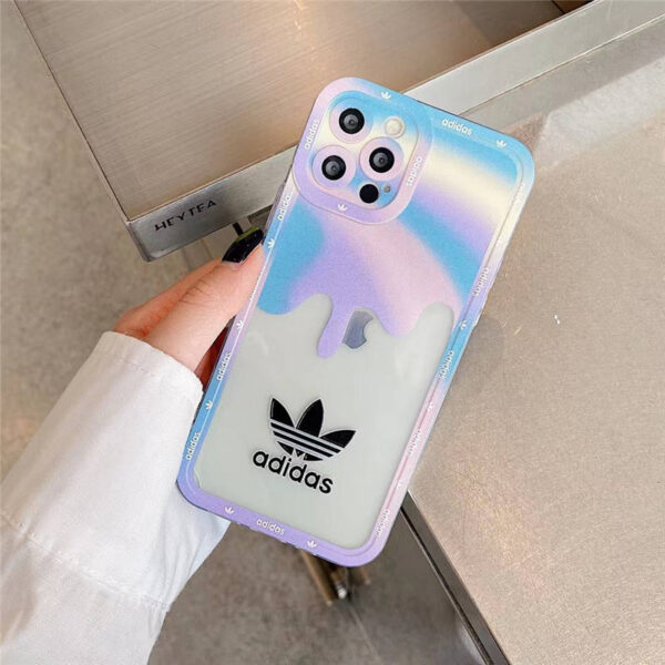 iphone クリア ケース おしゃれ Nike iphone12/12pro maxケース 虹色 アディダス スマホケース 11pro 女子 高校生 人気 iphonex/xr 透明カバー おすすめ 丈夫