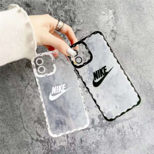 iphone13pro max スマホケース 透明 かわいい nike iphone12/12プロ ケース ペア 韓国 アイフォン11/10r/xs max クリアカバー ナイキパロディ 安い