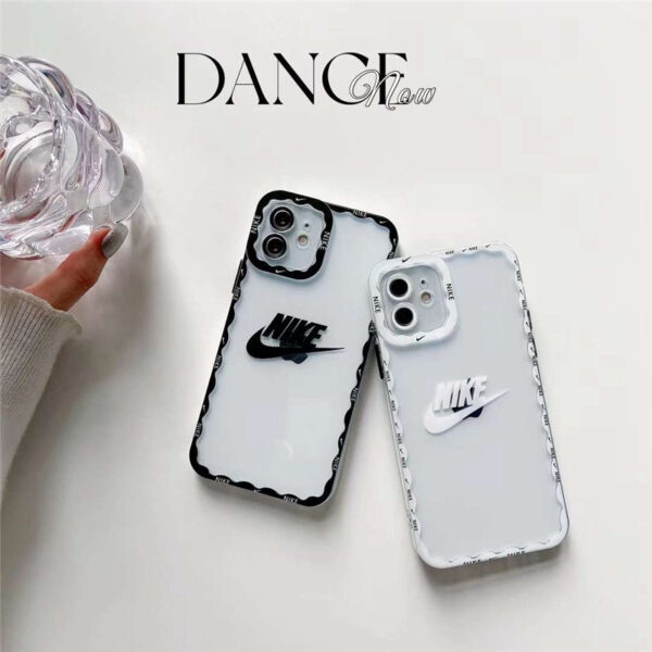 iphone13pro max スマホケース 透明 かわいい nike iphone12/12プロ ケース ペア 韓国 アイフォン11/10r/xs max クリアカバー ナイキパロディ 安い