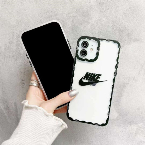iphone13pro max スマホケース 透明 かわいい nike iphone12/12プロ ケース ペア 韓国 アイフォン11/10r/xs max クリアカバー ナイキパロディ 安い