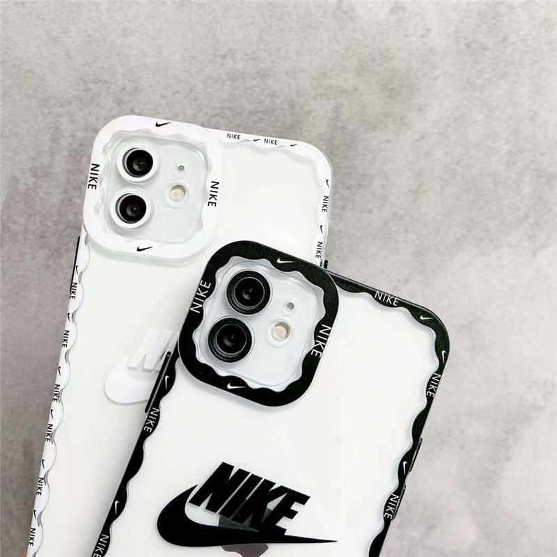 iphone13pro max スマホケース 透明 かわいい nike iphone12/12プロ ケース ペア 韓国 アイフォン11/10r/xs max クリアカバー ナイキパロディ 安い