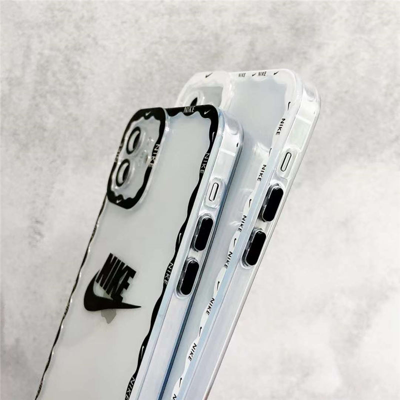 iphone13pro max スマホケース 透明 かわいい nike iphone12/12プロ ケース ペア 韓国 アイフォン11/10r/xs max クリアカバー ナイキパロディ 安い