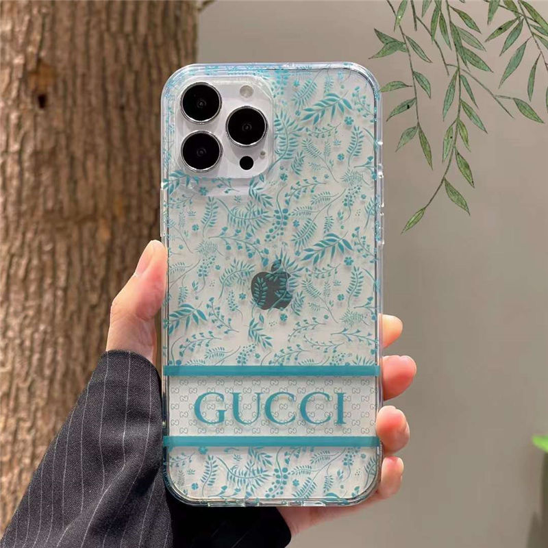 iphone15pro/15ケース グッチ 花柄 iphone14pro ケース 透明 iphone13pro max ソフトカバー