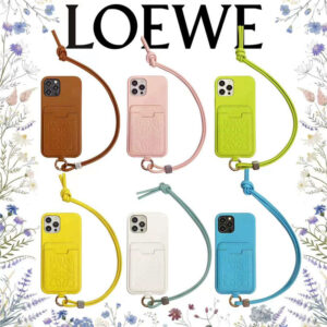 iphone15/15promax/13pro/13mini ケース 首 掛け ブランド LOEWE 