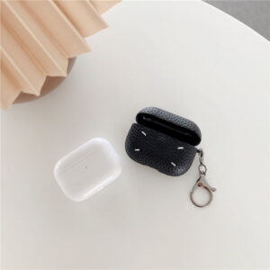 airpods pro ケース ハイ ブランド 安い マルジェラ風 airpodsケース シンプル レザー 黒 イヤホンカバー エアー ポッズ プロ 充電 エア ポッツ ケース 韓国 男女兼用