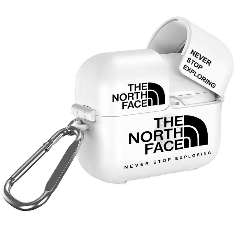 airpods pro ケース ノース フェイス airpods 3 ケース おしゃれ north face エアポッツ ケース ブランド airpods1/2 ケース カラビナ付き