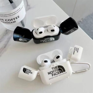 airpods pro ケース ノース フェイス airpods 3 ケース おしゃれ north face エアポッツ ケース ブランド airpods1/2 ケース カラビナ付き