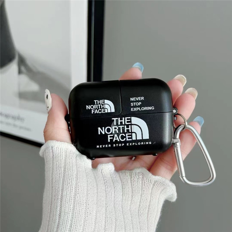 airpods pro ケース ノース フェイス airpods 3 ケース おしゃれ north face エアポッツ ケース ブランド airpods1/2 ケース カラビナ付き