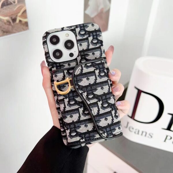 iphone15 ショルダー ケース ブランド dior アイフォン14pro/13proケース パロディ iphone14 ケース カード 収納 背面 iphone12/12promax ケース 大人女子