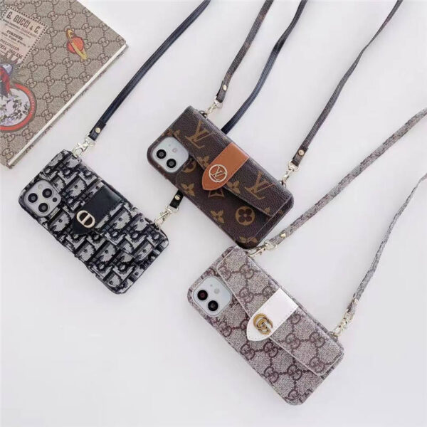 iphone15 ショルダー ケース ブランド dior アイフォン14pro/13proケース パロディ ヴィトン iphone14 ケース カード 収納 背面 iphone12/12promax ケース 大人女子