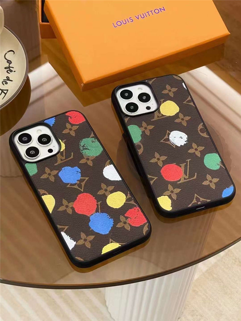 ルイ ヴィトン 草間彌生 iphone15pro/15ケース おしゃれ スマホケース 