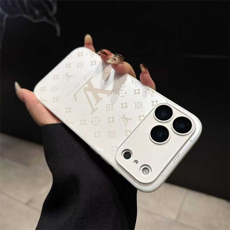 iphone17/17pro/16pro/16promax ケース ルイ ヴィトン モノグラム iphone15/15pro maxケース カメラ保護 ガラス iphone14pro/13 ケース おしゃれ vuitton風 iphone14promax/12pro ケース ペア ブランド