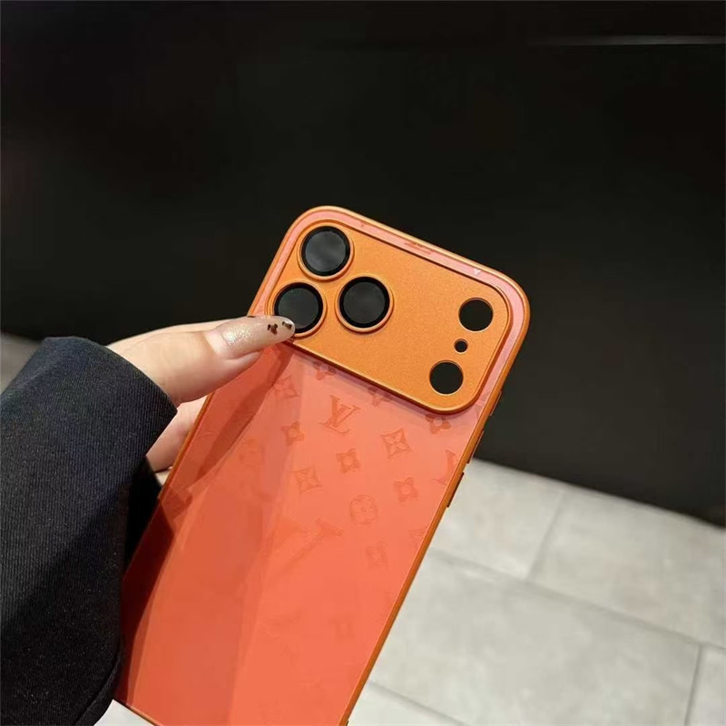 iphone17/17pro/16pro/16promax ケース ルイ ヴィトン モノグラム iphone15/15pro maxケース カメラ保護 ガラス iphone14pro/13 ケース おしゃれ vuitton風 iphone14promax/12pro ケース ペア ブランド