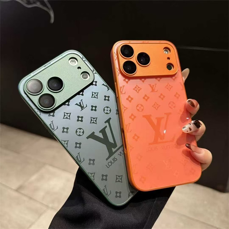iphone17/17pro/16pro/16promax ケース ルイ ヴィトン モノグラム iphone15/15pro maxケース カメラ保護 ガラス iphone14pro/13 ケース おしゃれ vuitton風 iphone14promax/12pro ケース ペア ブランド