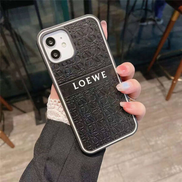 loewe風 iphone13pro/12/11 スマホケース ロエベ 人気 iphone13/12プロ ケース エンボス加工 ブランド柄 アイフォン11pro maxケース ペアルック オススメ