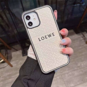loewe風 iphone13pro/12/11 スマホケース ロエベ 人気 iphone13/12プロ ケース エンボス加工 ブランド柄 アイフォン11pro maxケース ペアルック オススメ
