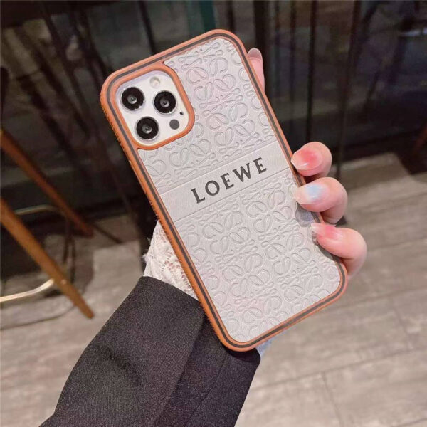 loewe風 iphone13pro/12/11 スマホケース ロエベ 人気 iphone13/12プロ ケース エンボス加工 ブランド柄 アイフォン11pro maxケース ペアルック オススメ
