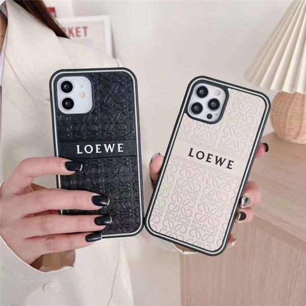 loewe風 iphone13pro/12/11 スマホケース ロエベ 人気 iphone13/12プロ ケース エンボス加工 ブランド柄 アイフォン11pro maxケース ペアルック オススメ