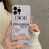 ディオール 新作 iphone15 iphone15pro 携帯ケース 花 可愛い christian dior アイフォン14pro max/13 ソフトケース 人気 女子 韓国 iphone14 カバー おすすめ