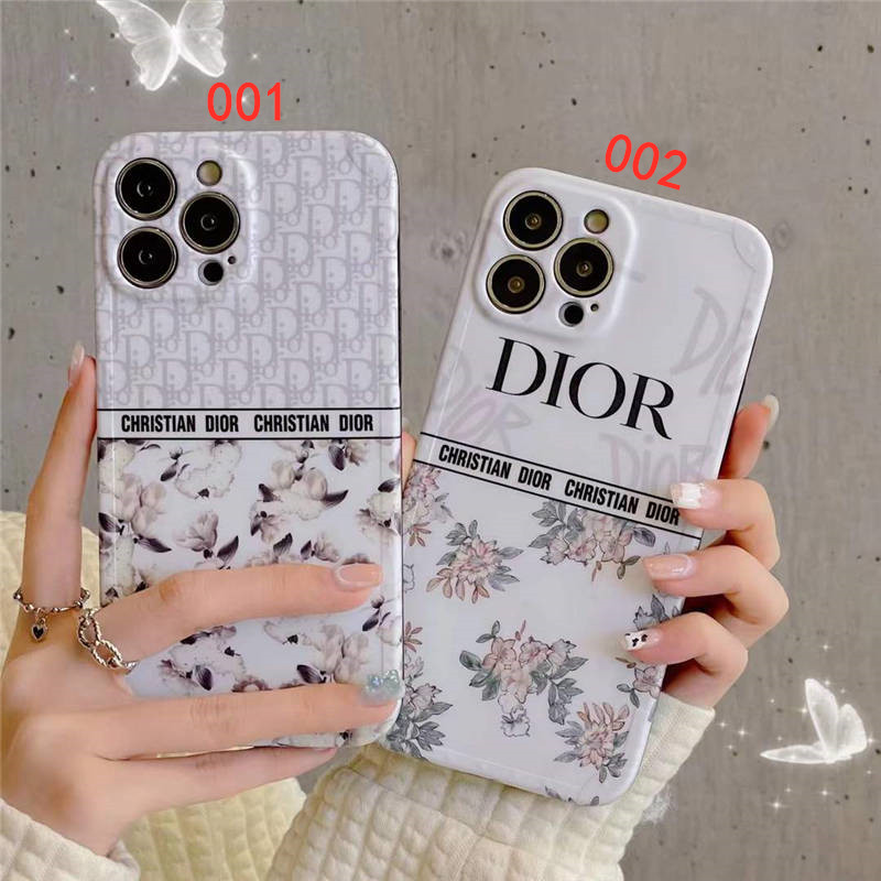 ディオール 新作 iphone15 iphone15pro 携帯ケース 花 可愛い christian dior アイフォン14pro max/13 ソフトケース 人気 女子 韓国 iphone14 カバー おすすめ