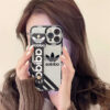 iphoneケース バンド付き クリア adidas iphone13pro max/13ケース スタンド機能 iphone12/12pro カバー インスタ おしゃれ アイフォンx/xs/11プロケース おすすめ 丈夫