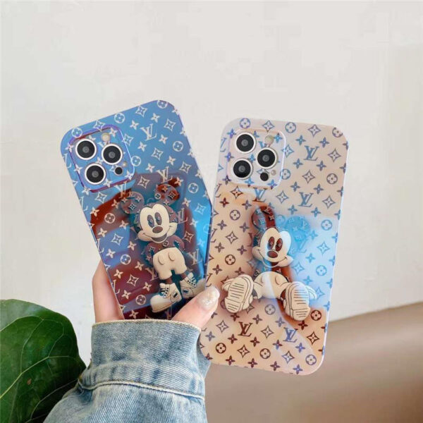 iphone13 ケース キャラクター ルイヴィトン ミッキー iphone12pro/12promax ケース 光沢 スマホケース 13pro おもしろ かわいい iphonexs max ケース カップル