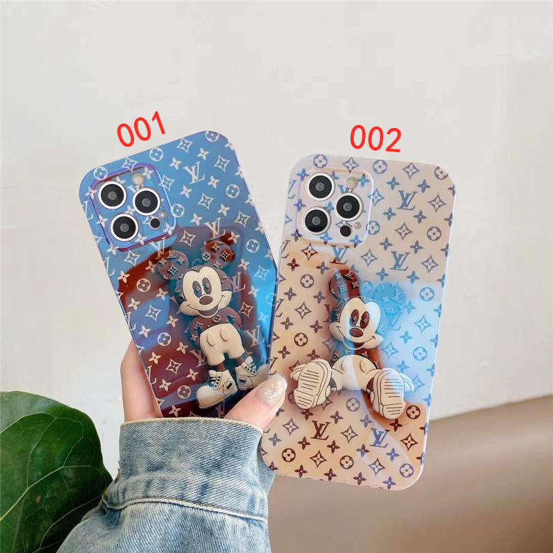 iphone13 ケース キャラクター ルイヴィトン ミッキー iphone12pro/12promax ケース 光沢 スマホケース 13pro おもしろ かわいい iphonexs max ケース カップル