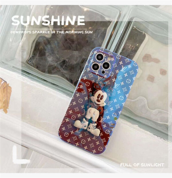 iphone13 ケース キャラクター ルイヴィトン ミッキー iphone12pro/12promax ケース 光沢 スマホケース 13pro おもしろ かわいい iphonexs max ケース カップル