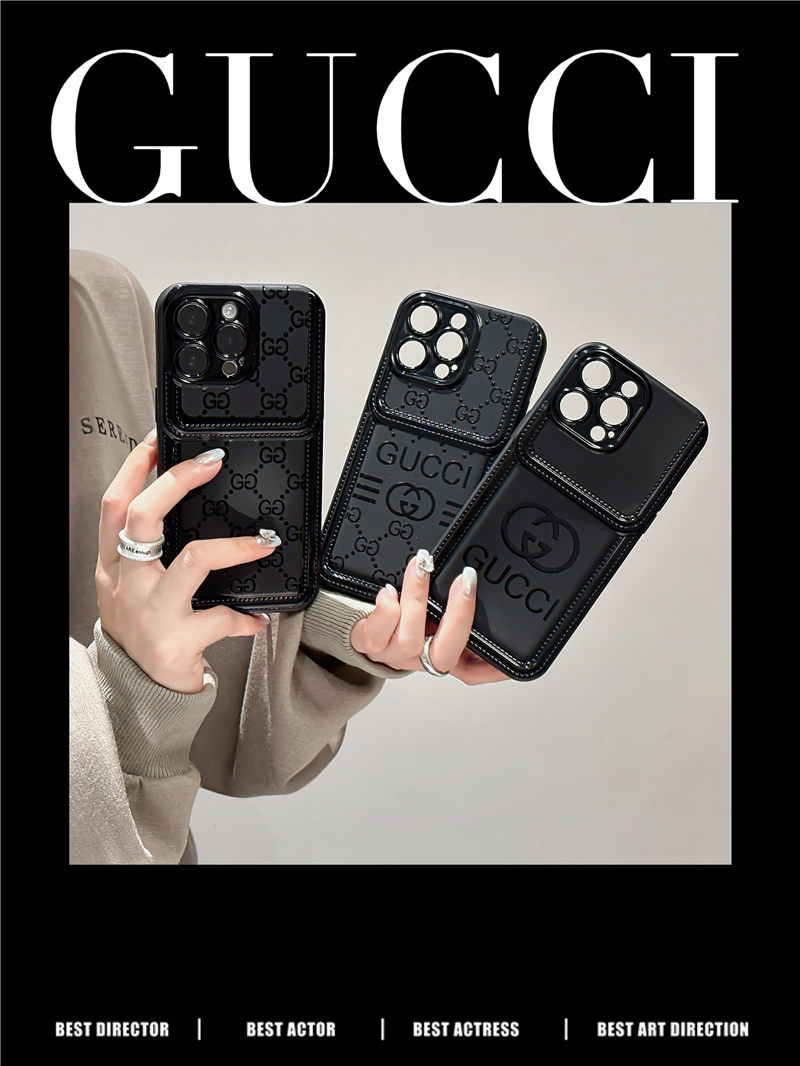 グッチ風 iphone15/15pro ケース おしゃれ メンズ iphone 黒 に 合う ケース gucci アイフォン14pro maxケース 頑丈