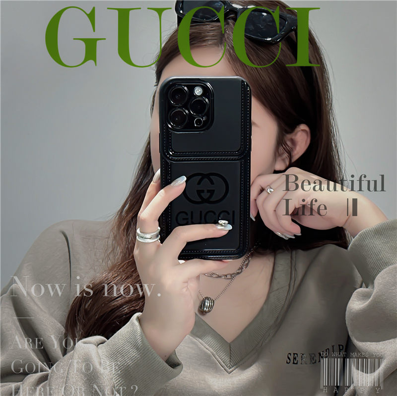 グッチ風 iphone15/15pro ケース おしゃれ メンズ iphone 黒 に 合う ケース gucci アイフォン14pro maxケース 頑丈