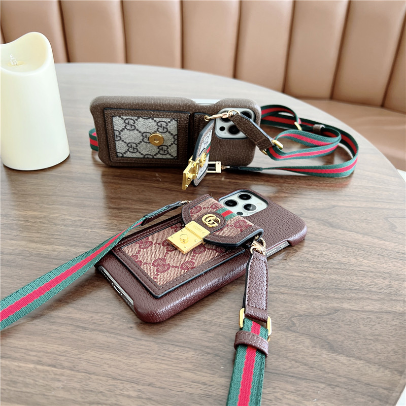 グッチ風 スマホケース ic カード 背面 iphone13pro/13promax ケース