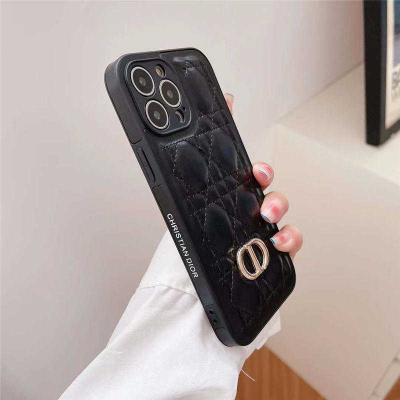 レディディオールiPhone14pro ケースブラック黒Lady Diorレア  