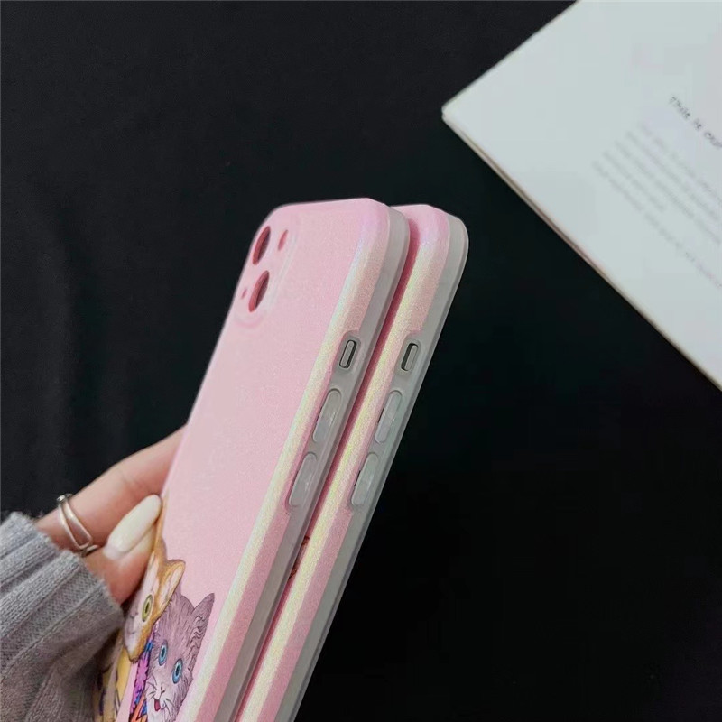 iphone13/13pro ケース グッチ猫 iphone12 ピンクケース かわいい gucci風 iphone11/11pro max ケース おもしろ iphoneテンアール/xs ケース 大学生 女子