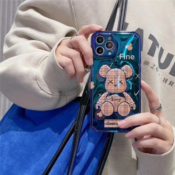 iphoneケース バーバリー クマ iphone13pro/13pro maxケース カッコイイ 光沢 iphone12/11 ソフトケース 耐衝撃 burberry アイフォンケースx/xr おしゃれ 韓国