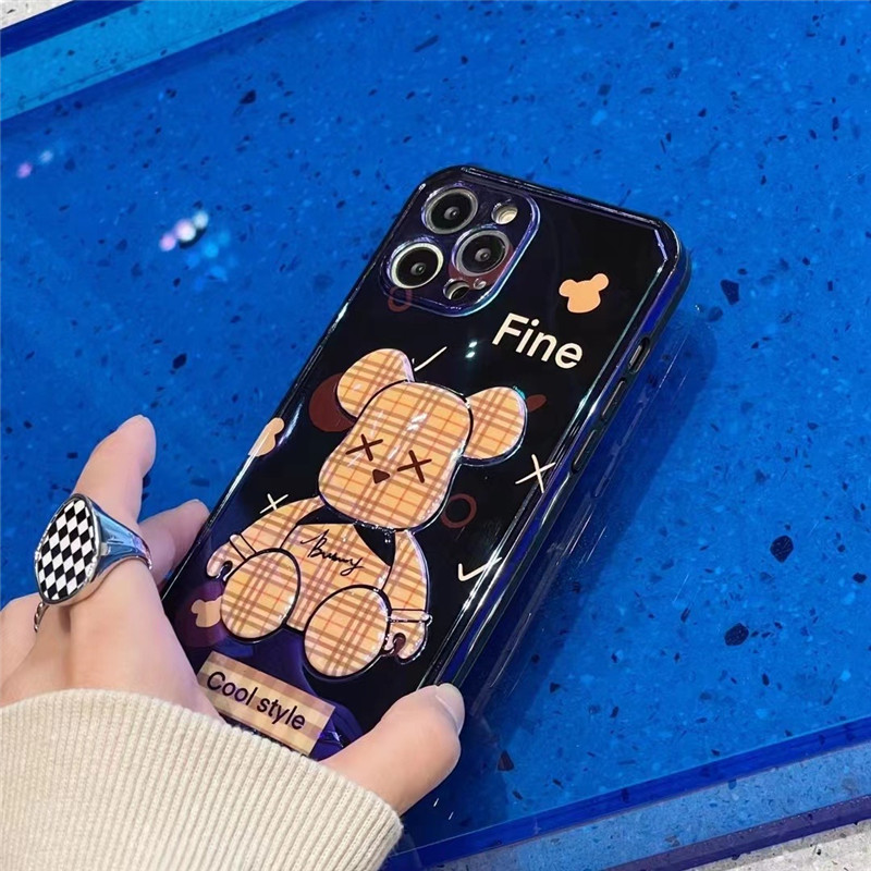 iphoneケース バーバリー クマ iphone13pro/13pro maxケース カッコイイ 光沢 iphone12/11 ソフトケース 耐衝撃 burberry アイフォンケースx/xr おしゃれ 韓国