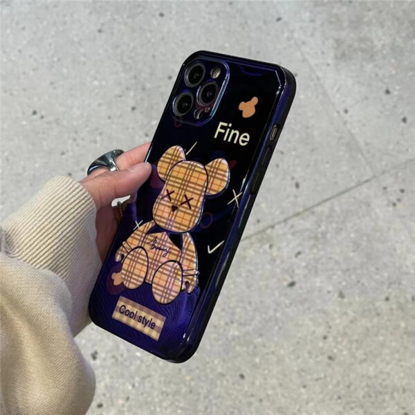 iphoneケース バーバリー クマ iphone13pro/13pro maxケース カッコイイ 光沢 iphone12/11 ソフトケース 耐衝撃 burberry アイフォンケースx/xr おしゃれ 韓国