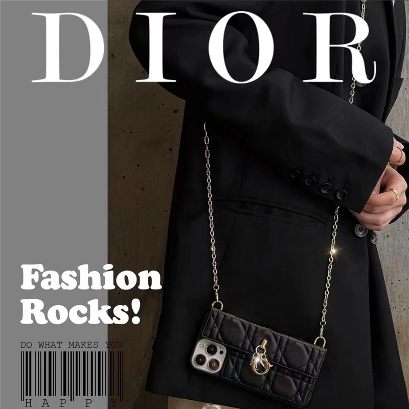 dior iphone13pro ショルダー ケース 女性向け ディオール風 iphone13/13pro max ケースカード 収納 韓国 iphone12/12pro/11 スマホケース 革 かわいい