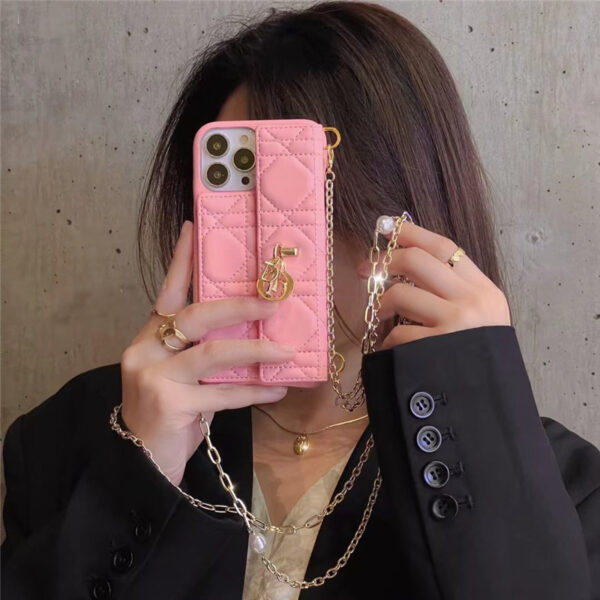 dior iphone13pro ショルダー ケース 女性向け ディオール風 iphone13/13pro max ケースカード 収納 韓国 iphone12/12pro/11 スマホケース 革 かわいい