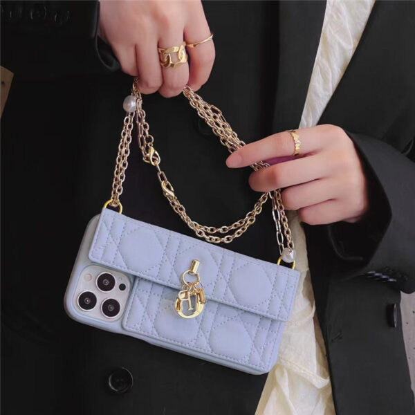 dior iphone13pro ショルダー ケース 女性向け ディオール風 iphone13/13pro max ケースカード 収納 韓国 iphone12/12pro/11 スマホケース 革 かわいい