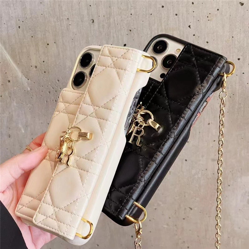 dior iphone13pro ショルダー ケース 女性向け ディオール風 iphone13/13pro max ケースカード 収納 韓国 iphone12/12pro/11 スマホケース 革 かわいい