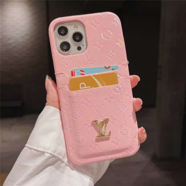 ヴィトン風 iphone13/12 カード収納ケース 2枚 iphone13pro max ケース 革 おしゃれ ルイヴィトン iphone12pro/11/xs/xr ケース 人気 女子 スマホカバー おすすめ - 画像 (4)