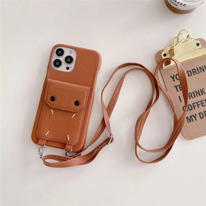 マルジェラ iphone14/14pro ショルダー ケース レザー iphone13pro/12 