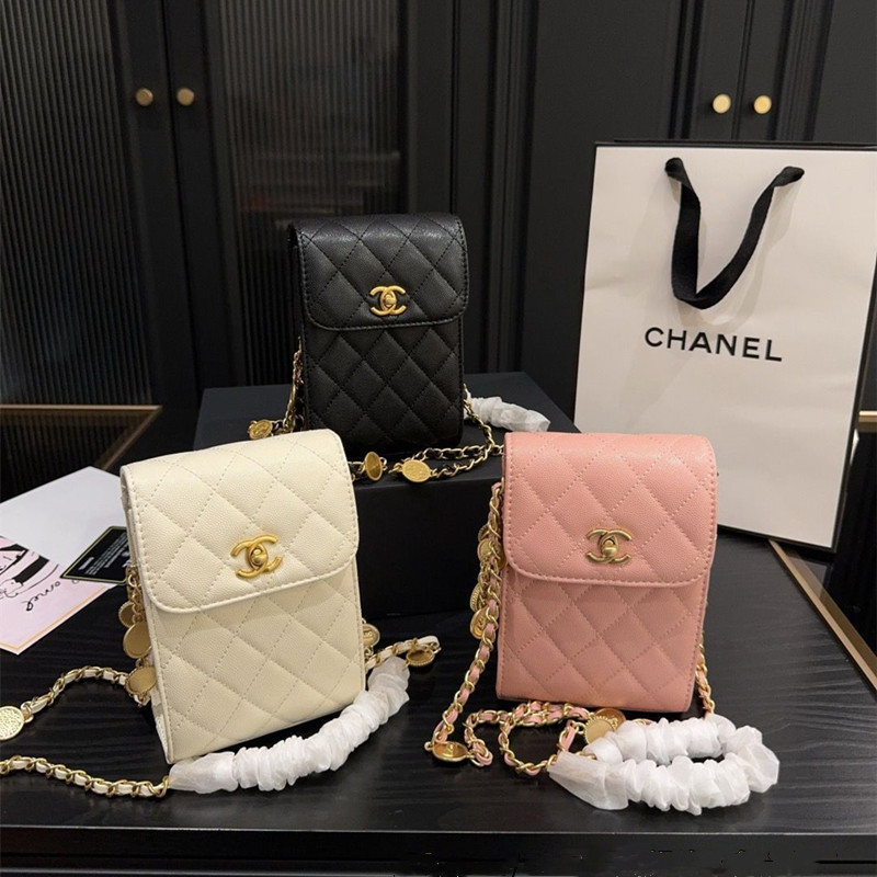 シャネル チェーンバッグ chanel マトラッセ スマホポーチ ショルダー 