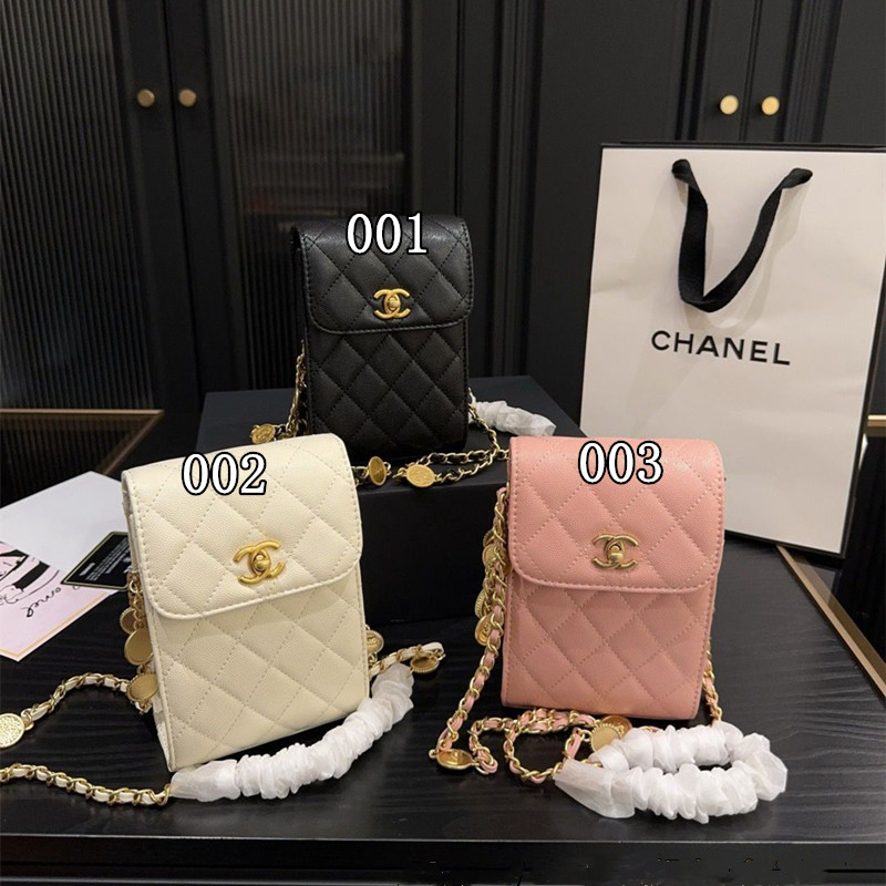 シャネル チェーンバッグ chanel マトラッセ スマホポーチ ショルダー 