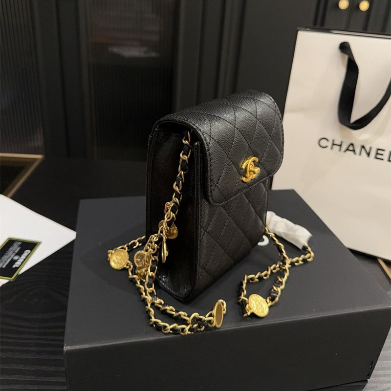 シャネル チェーンバッグ chanel マトラッセ スマホポーチ ショルダー 