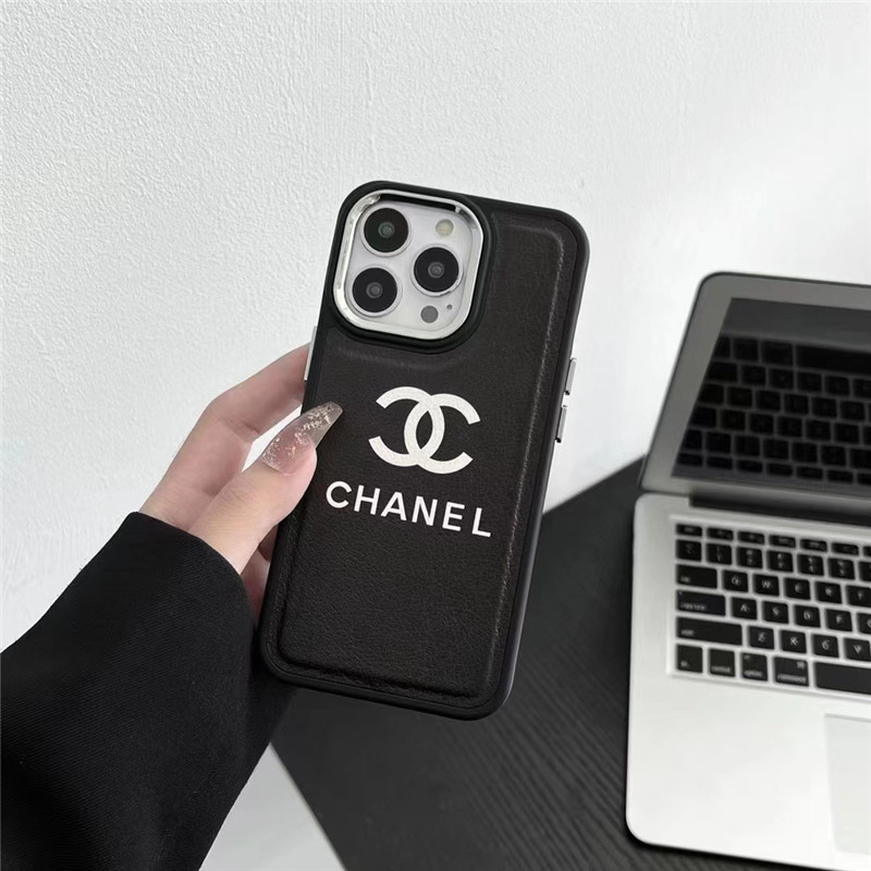 chanel iphone15/15pro パープルに合うケース シャネルロゴ iphone14 