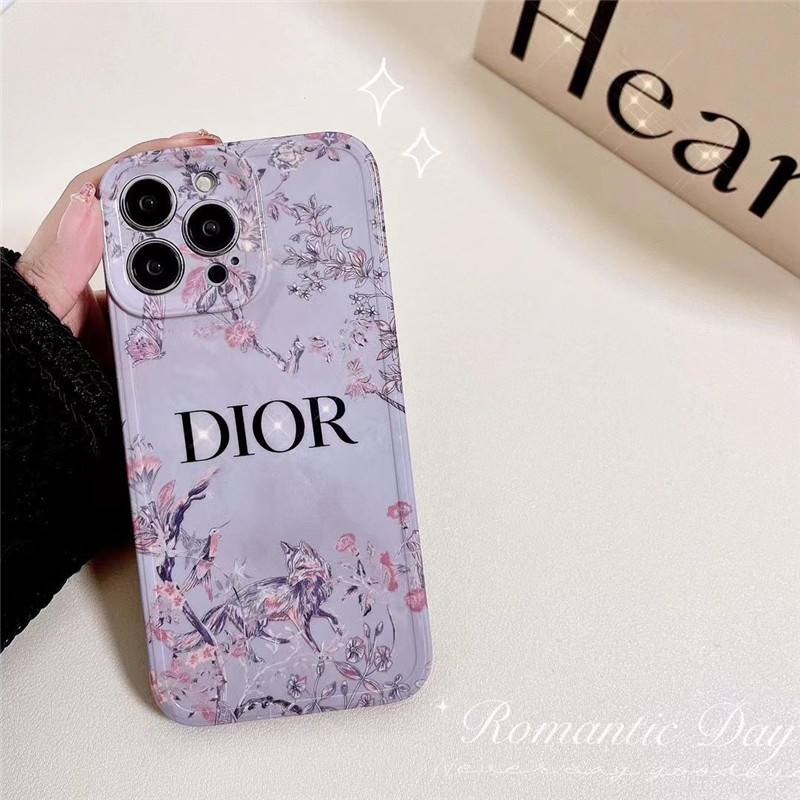 ディオール iphone15proケース 花柄 dior iphone14plus/14promax カバー 女子 かわいい アイフォン13pro/13/12promax ケース カメラ保護 iphoneソフトケース 韓国 おしゃれ